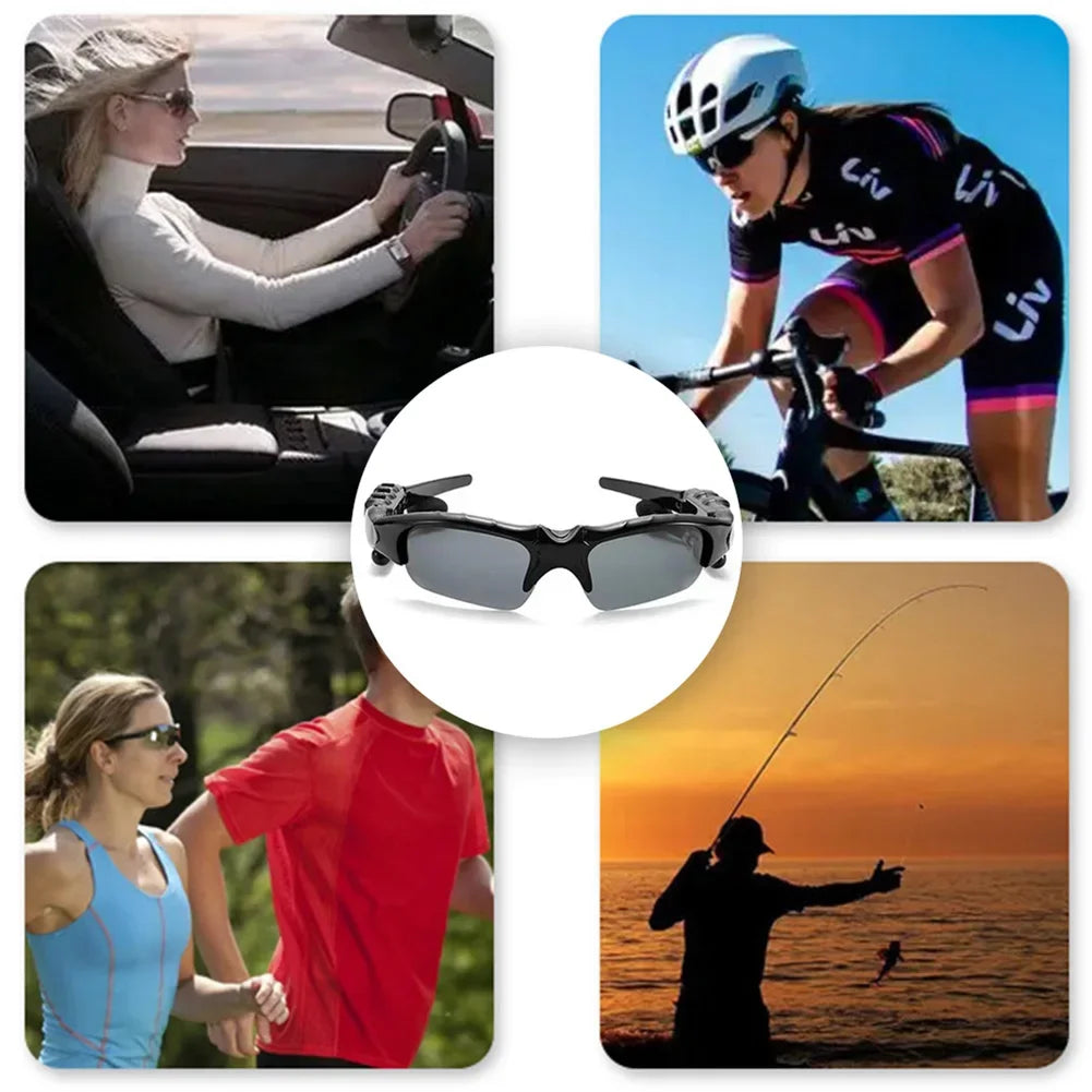 Experience music and calls on the go with our 5.0 Smart Bluetooth Audio Glasses, perfect for outdoor sports and cycling!