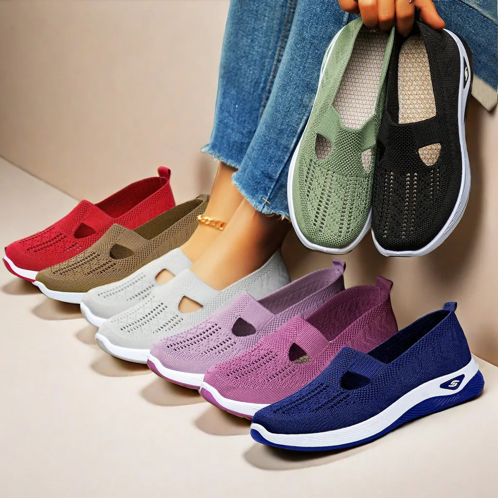 Breezy Summer Flats: Soft Sole, Breathable Comfort for Women