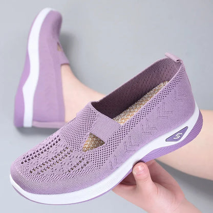 Breezy Summer Flats: Soft Sole, Breathable Comfort for Women