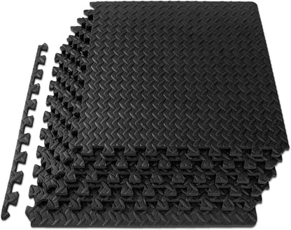 Transform your space with interlocking foam mats. Ideal for home gyms and kids' areas, these mats provide a cushioned, durable surface for exercise and play.